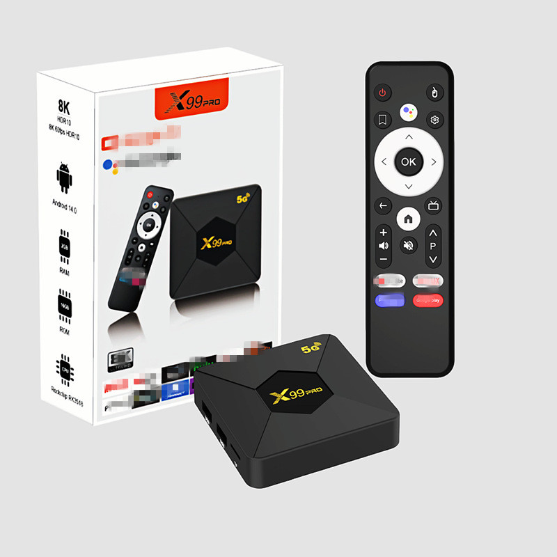 X x99 pro RK3518 ชุดกล่องด้านบน 1GB/8G Android 14.0 4k HD Player TVBOX