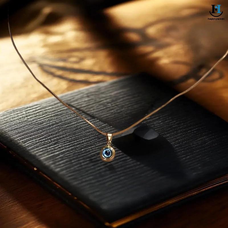 [GA] Angel Eyes Clavicle Chain Evil Eye สร้อยคอสําหรับผู้ชายผู้หญิง Evil Eye Choker เครื่องประดับแฟช