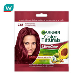 Garnier Color การ์นิเย่ คัลเลอร์ แนทเชอรัลส์ 7.65 สีแดงราสเบ…