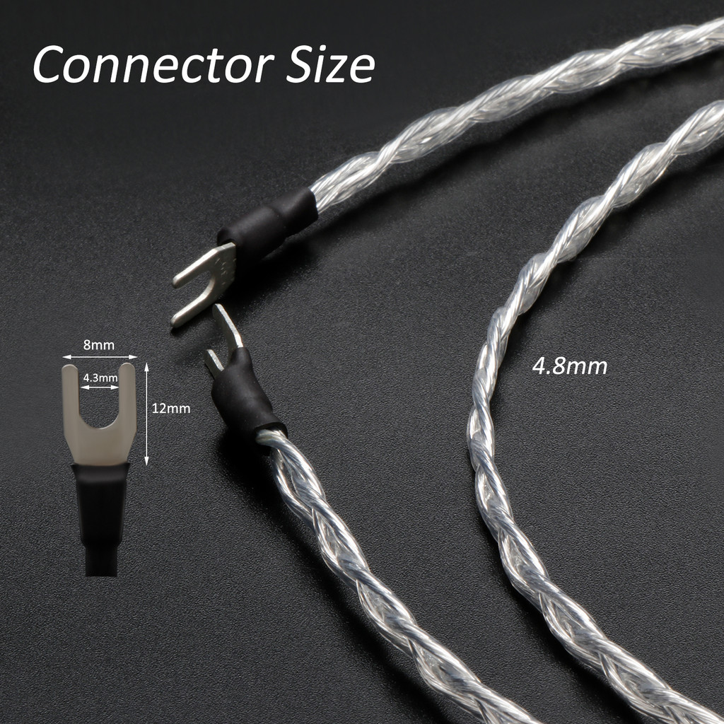 คุณภาพสูง 3 แกนถักจัมเปอร์ Ground cable LP Vinyl Phono Signal Line Hifi Audio Cable Amplifier Ground Wire Bridge cable