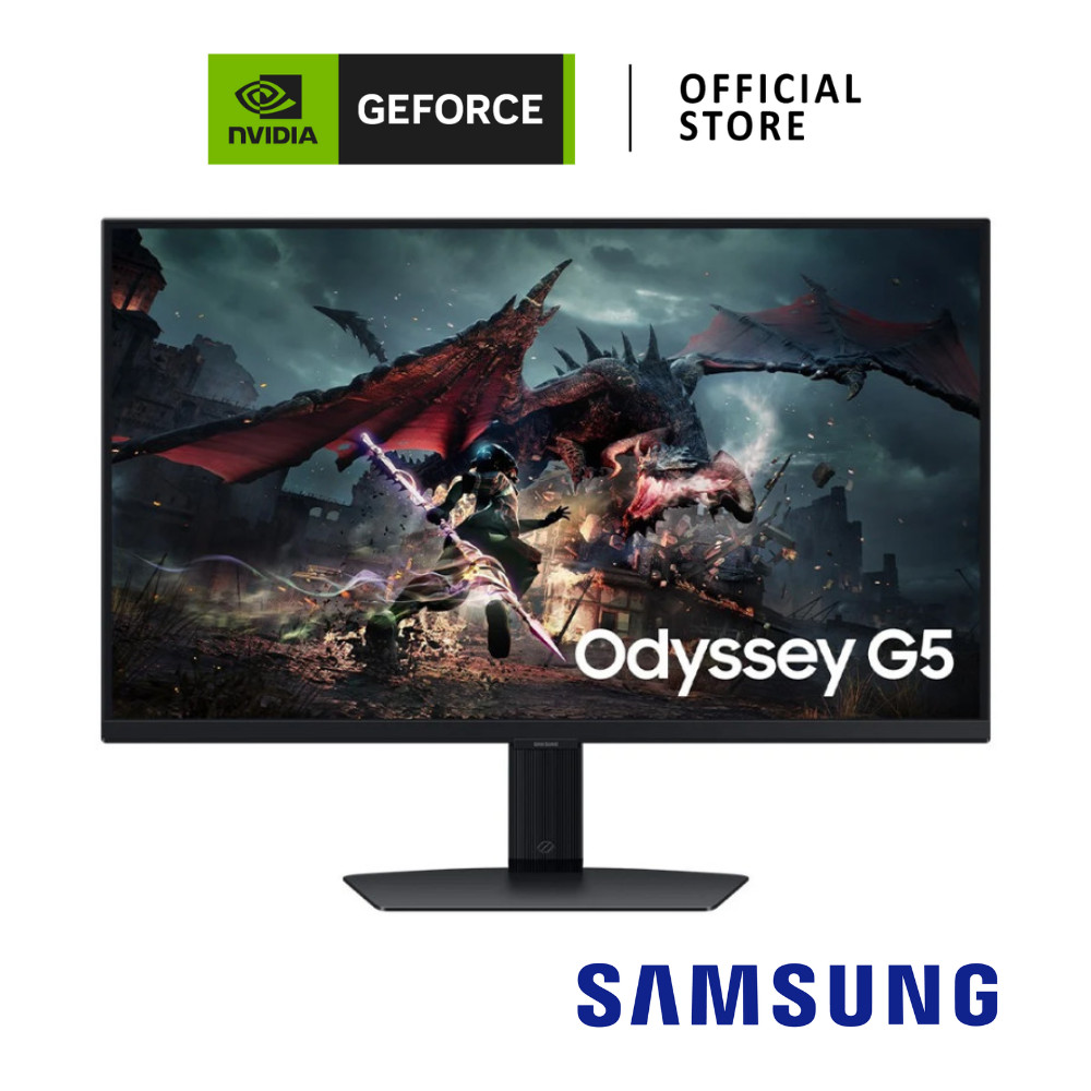 SAMSUNG Odyssey G5 G50D | 27" IPS 2K 180Hz 1ms | Monitor จอมอนิเตอร์ (LS27DG502EEXXT)