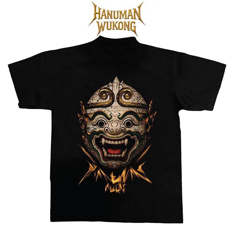 เสื้อยืดโอเวอร์ ผ้าฝ้าย 100% ไซส์ลายทศกัณฐ์น่ารัก ผ้าโคตรเทพใส่สบายไม่ร้อน ไม่ยับ ไม่ย้วยทรงสวย