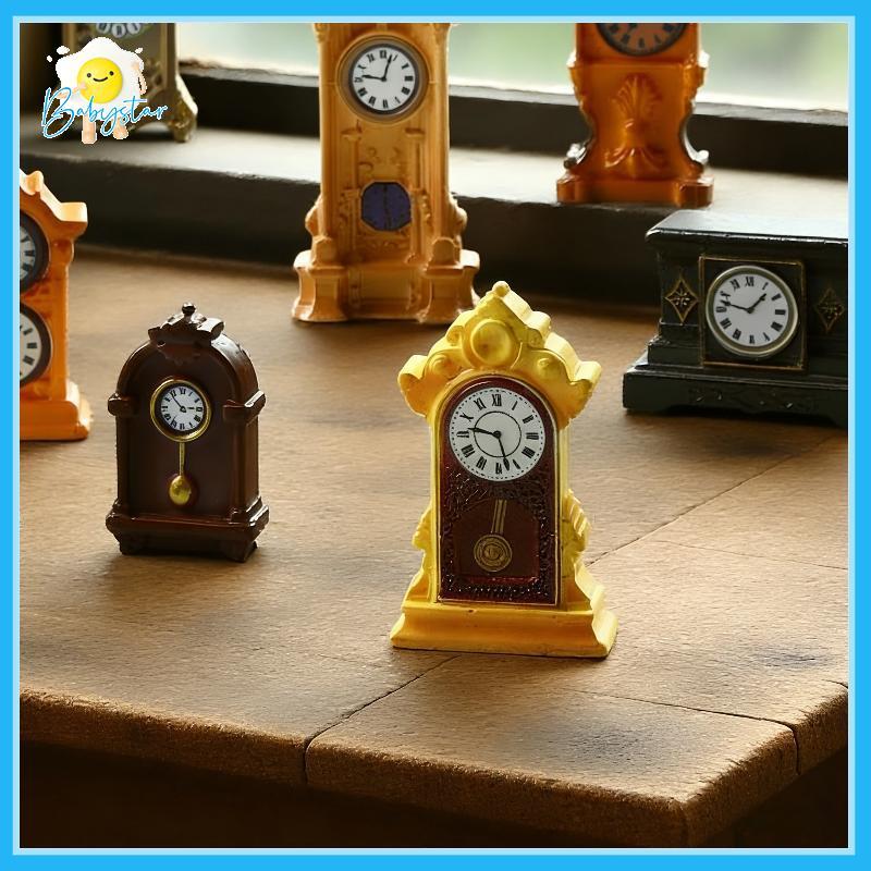 [Inthehot-t] 1/8 ชิ้นบ้านตุ๊กตาอุปกรณ์เสริม 1:12 Dollhouse Miniature Wall นาฬิกายุโรป Vintage เฟอร์นิเจอร์รุ่น Decor [ใหม่]