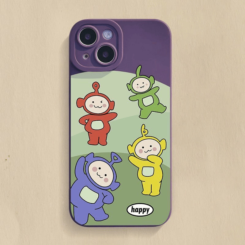 เหมาะสําหรับ Apple 16promax Huawei เคสโทรศัพท์ Redmi phone14 Teletubbies 13/14pro Angel Eyes 2026.1.