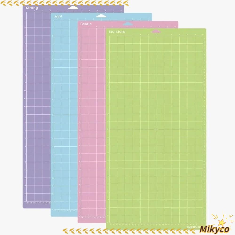 แผ่นรองตัด MIKYCO แผ่นรองตัดกาว PVC ด้ามจับแข็งแรงทนทานลื่น Cameo Silhouette Cricut Mat สําหรับงานฝี