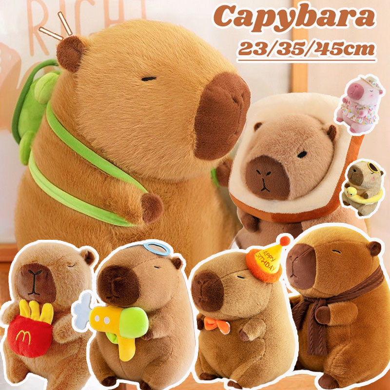🔥พร้อมส่ง🔥หมอนตุ๊กตาเต่าคาปิบาราน่ารัก capybara ตุ๊กตาคาปิบาร่า คาพีบาร่า  เหมาะกับของขวัญวันเกิด