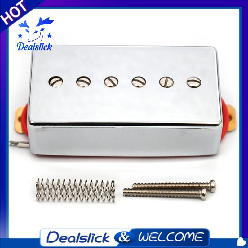 P90 สไตล์กีตาร์ไฟฟ้า Humbucker-Sized Single Coil Pickup พร้อมสกรูปรับได้ 6 ชิ้น, 50 มม.