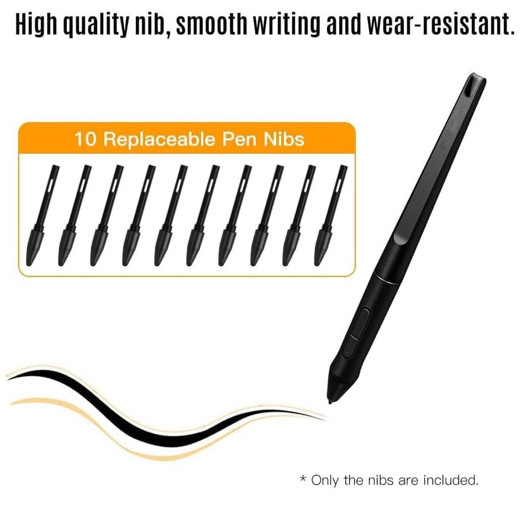 สําหรับปากกาดิจิตอล Huion Kamvas Pro 12/13/16/20/22,HS611/Q1 PW500 เปลี่ยน Nibs