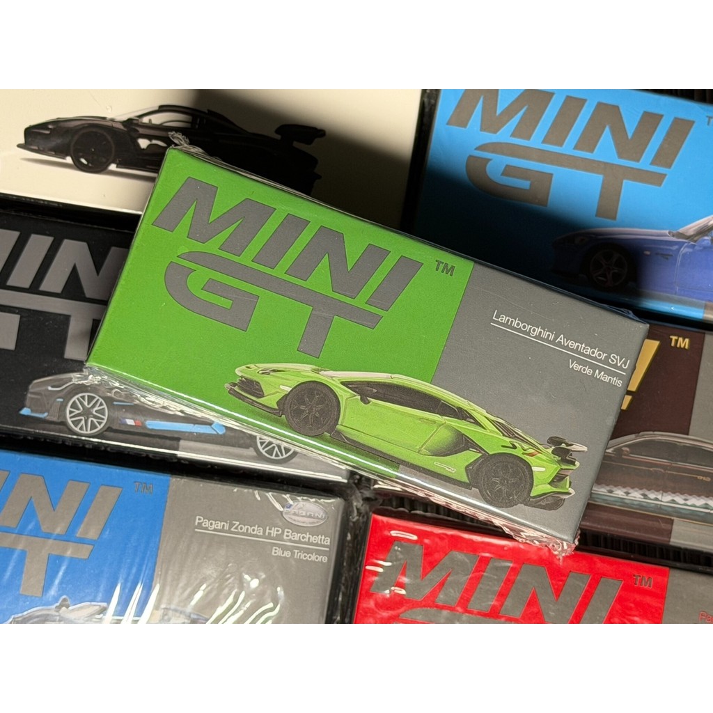MINIGT 391 Lamborghini Aventador SVJ 1: 64 โมเดลรถ minigt No. 391 Lamborghini Taurus Eventador Tauru