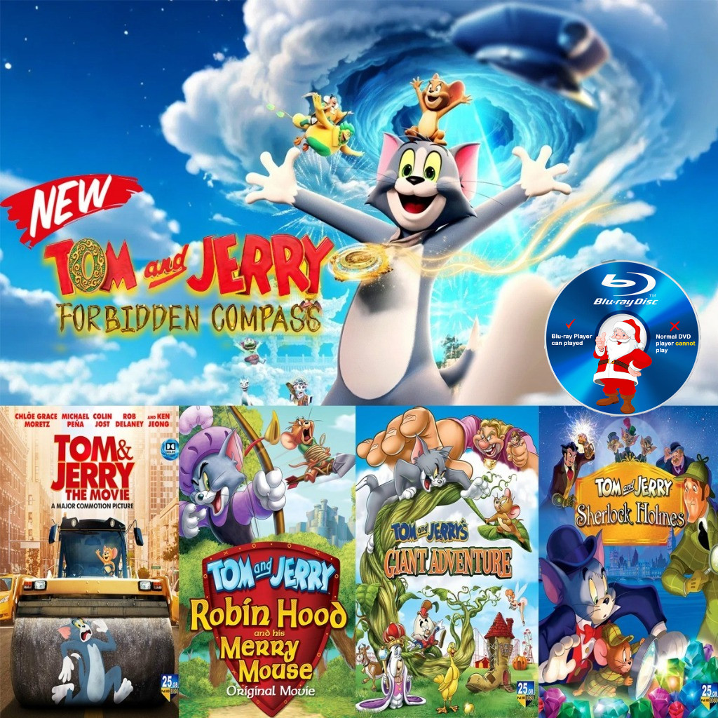 ANIME-BLURAY Tom and Jerry The Movie Collection 2025 2021ATMOS TRUE-HD 7.1 2010- 2013 .