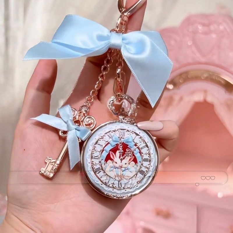 ดอกไม้ KNOWS Lip Balm กระต่าย Garden Series Lip Balm ที่ละเอียดอ่อนจี้พวงกุญแจกระเป๋าแขวนเครื่องประดับ Face - รูปที่ 5