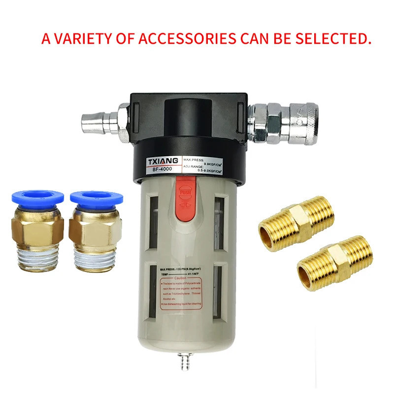 BF2000/BF3000/BF4000 เครื่องอัดอากาศกรองอากาศ 1/4 "3/8" 1/2 "Air Source โปรเซสเซอร์น้ํามันแยกน้ํา YY