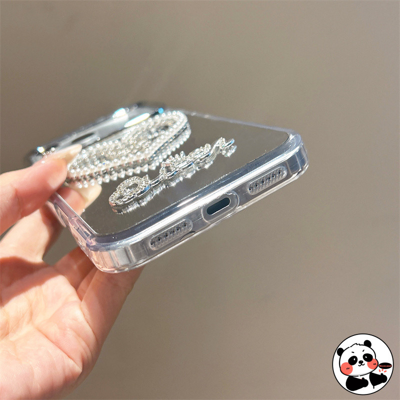 Pearl Loveกระจกเคสโทรศัพท์สําหรับOPPO A60 A58 A58X A97 A95 A93S A92 A78 A77 A77S A74 A73 A72 A57 A56S A55 A55 A55S A54 A53 A52 A53 A53S A52 A53 A52 A53S A53S A52 5Gปลอกผีเสื้อนุ่ม - รูปที่ 2