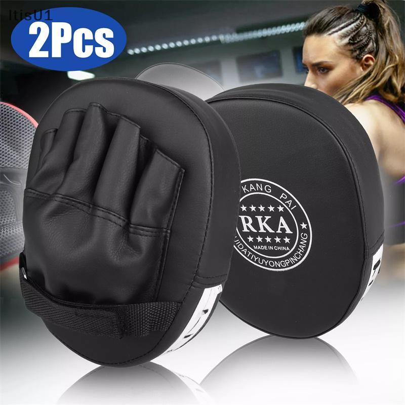 [FSP] 2 ชิ้น/ล็อต Ki นวมชกมวย Pad Punch เป้าหมายกระเป๋าผู้ชาย MMA PU คาราเต้มวยไทยฟรีต่อสู้ Sanda กา