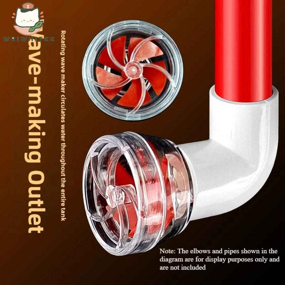 WWIWKK Aquarium Wave Maker หัวฉีด,โปร่งใสหมุน Wave Outlet, Wave-Making ด้านข้างกรองใช้งานร่วมกับพัดลมรูปถังปลาท่อน้ําเชื่อมต่อน้ําเค็ม Aquarium ราคา ถูกที่สุด ดีลบีเคเค