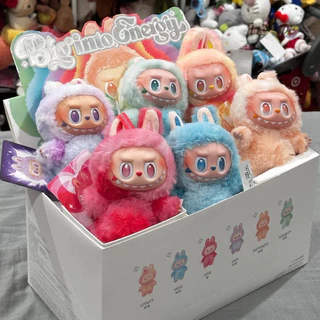 จี้พวงกุญแจlabubu สร้อยคอน่ารักแบบตุ๊กตา labubu พวงกุญแจ รุ่นใหม่ มาในกล่องของขวัญรูปตุ๊กตาปริศนา รูปแบบการ์ตูน เดียวกัน