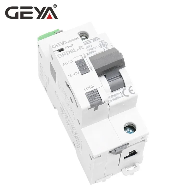 GEYA Din Rail Automatic Recloser พร้อมเบรกเกอร์ขนาดเล็กเฟสเดียว GRD9L-R GYM9 1P MCB 6KA