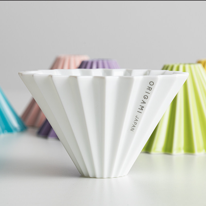 [คลังสินค้าพร้อม] Japan ORIGAMI ORIGAMI Filter Cup S Size M Size Hand Brew Coffee Wood Holder Cerami
