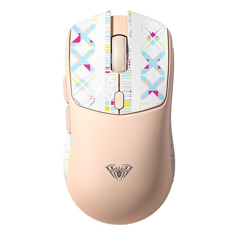 [โอเวอร์คล็อกเลือกสรร]【แมงมุมหมาป่า】SC580X เมาส์สามโหมดไร้สาย 2.4G บลูทูธ น้ำหนักเบา เมาส์สำหรับเล่น