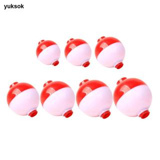 Yuksok Fishing Bobber 10 ชิ้น สีแดงและสีขาา 7 ขนาดให้เลือก