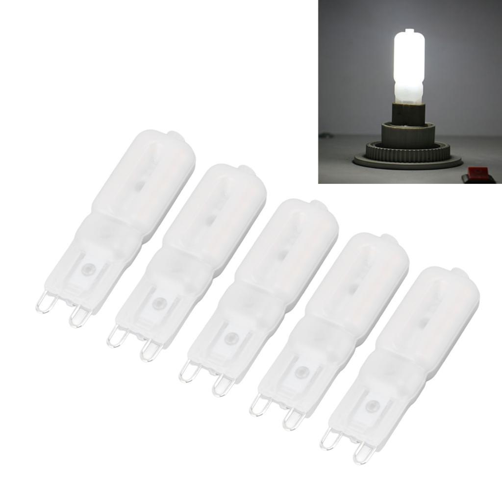 Hhihi G9 หลอดไฟหรี่แสงได้ G9 หลอดไฟ LED AC 220V อายุการใช้งานยาวนานการเรนเดอร์สีสูงสำหรับไฟแนวนอนระเ