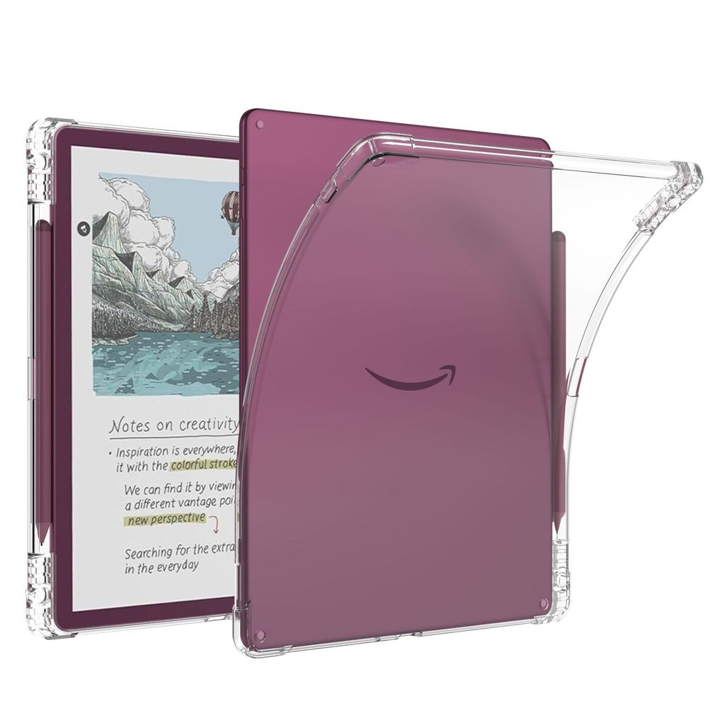 EBook TPU Clear Case พร้อมช่องเสียบปากกาสําหรับ Kindle Scibe Colorsoft 2025 3rd Generation 11 นิ้วกั