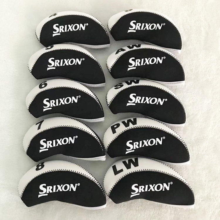 SRIXON GOLF ฝาครอบเหล็ก GOLF Ball Head Cover Head Cover Universal ผู้ชายผู้หญิงฝาครอบป้องกันหมวก 10 ชิ้นแพ็ค