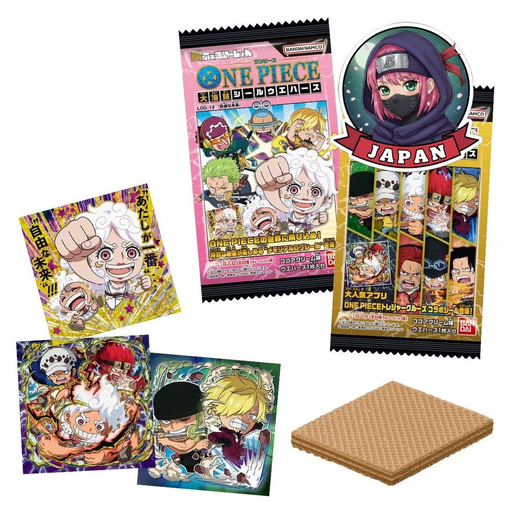 Niformation One Piece Pirate Sticker Wafers LOG.13 กล่อง 20 ชิ้น (ของเล่นขนม)