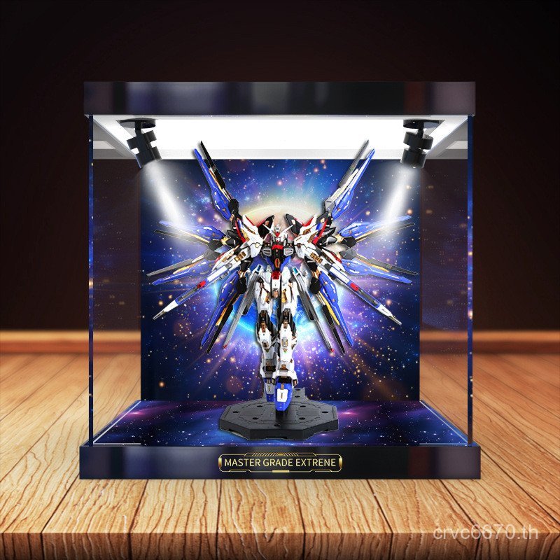 Mgex ป้องกันฝุ่น Cover Strike กล่องเก็บของ Strong Gundam Assault ที่ใช้งานได้ Bandai รุ่น HD seed Fr