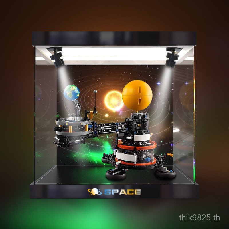 แสดงผลรุ่นสูงโลกและโปร่งใสติดตามดวงจันทร์42179ฝาครอบป้องกันฝุ่นกล่องวิ่งเลโก้ที่เหมาะสมทาสี แฟน6โอ