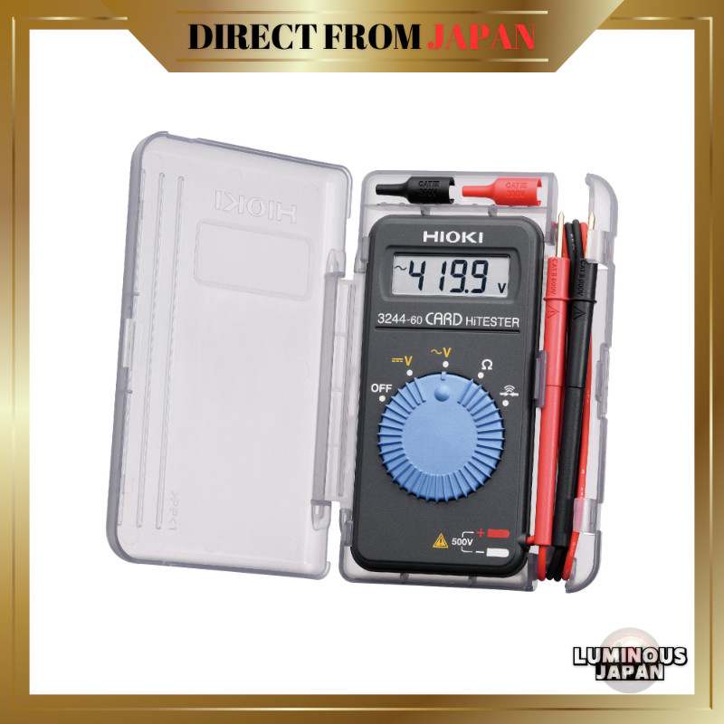 HIOKI Hioki 3244-60 (Digital Multimeter DMM Tester) Card HiTester Made in Japan Voltage Resistance C