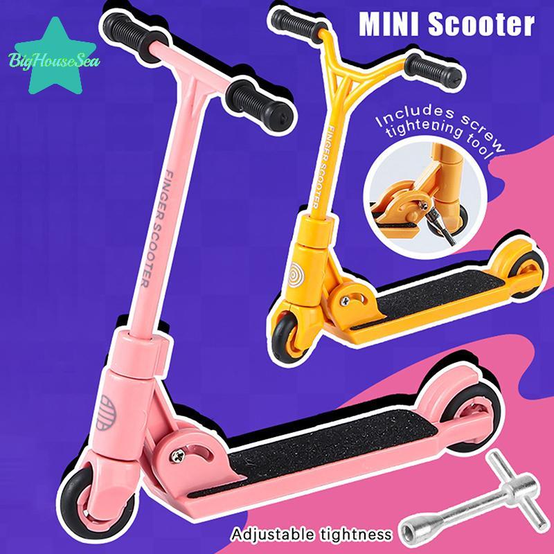 [Sea-t] Kids Ki Scooter Finger BMX พับได้ T-type Finger Scooter พร้อมเบรคของเล่นเพื่อการศึกษาสเก็ตบอ