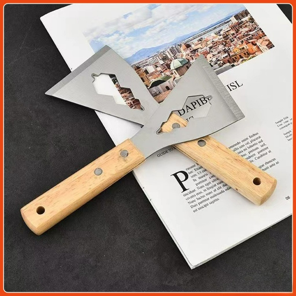 เกรียงสแตนเลส ด้ามไม้ แข็งแรง 1 ชิ้น scraper knife