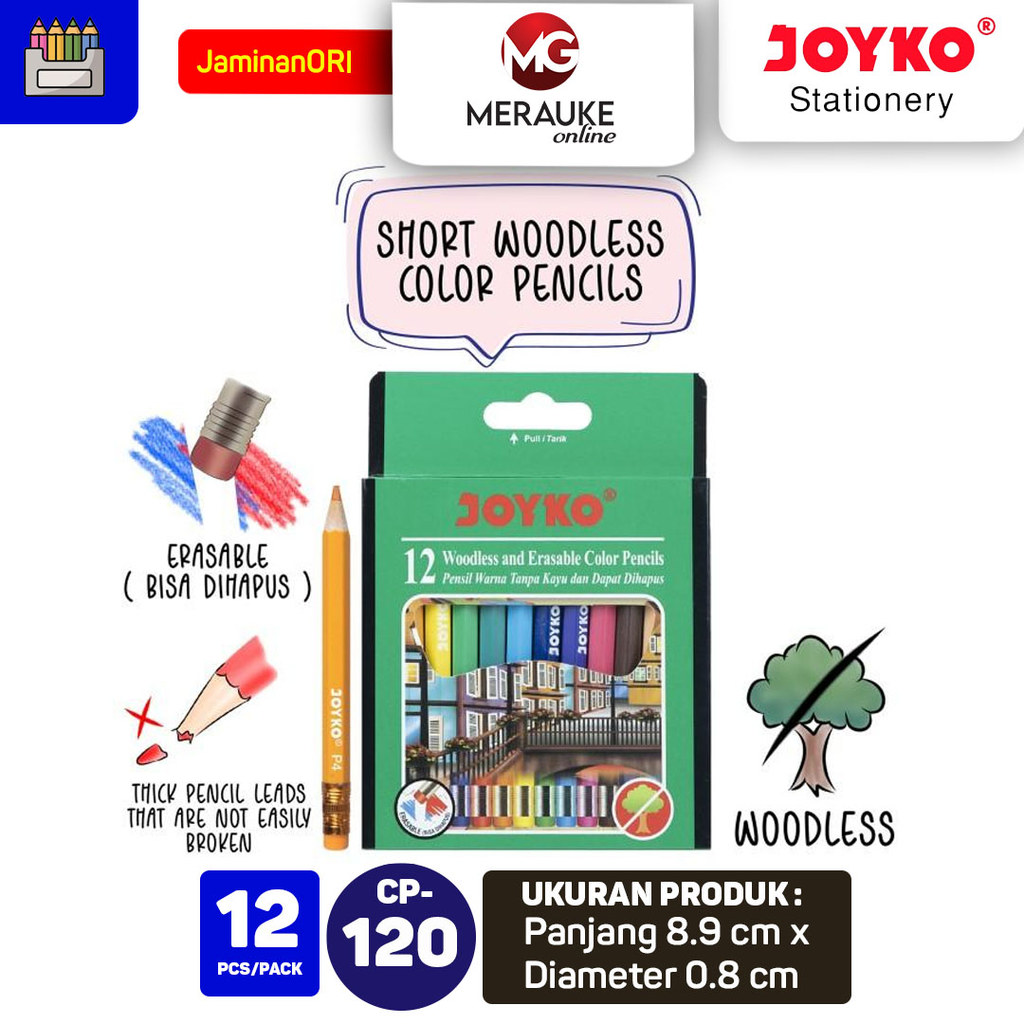 Joyko CP-120 ดินสอสี 12 สี