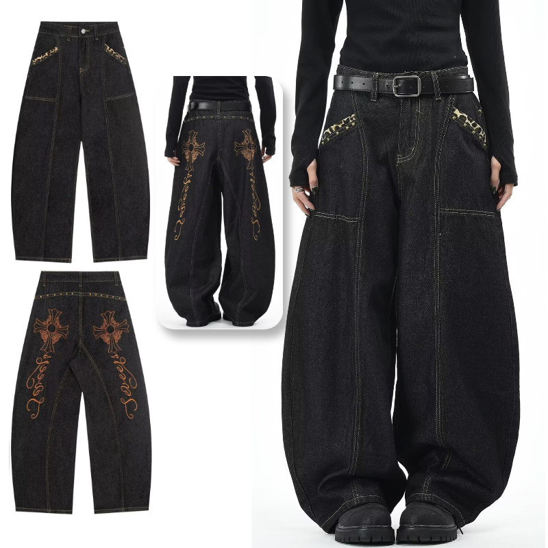 กางเกงยีนส์ผู้ชายระดับไฮเอนด์ PannoFluxus สไตล์ Unisex