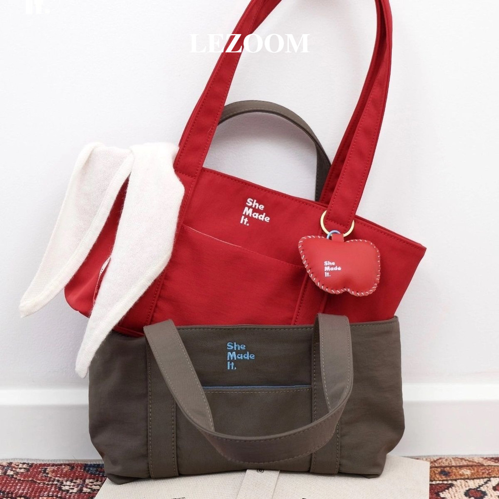 LEZOOM กระเป๋าหิ้วไหล่นylon กันน้ำ สำหรับเดินทางและใช้งานทุกวัน