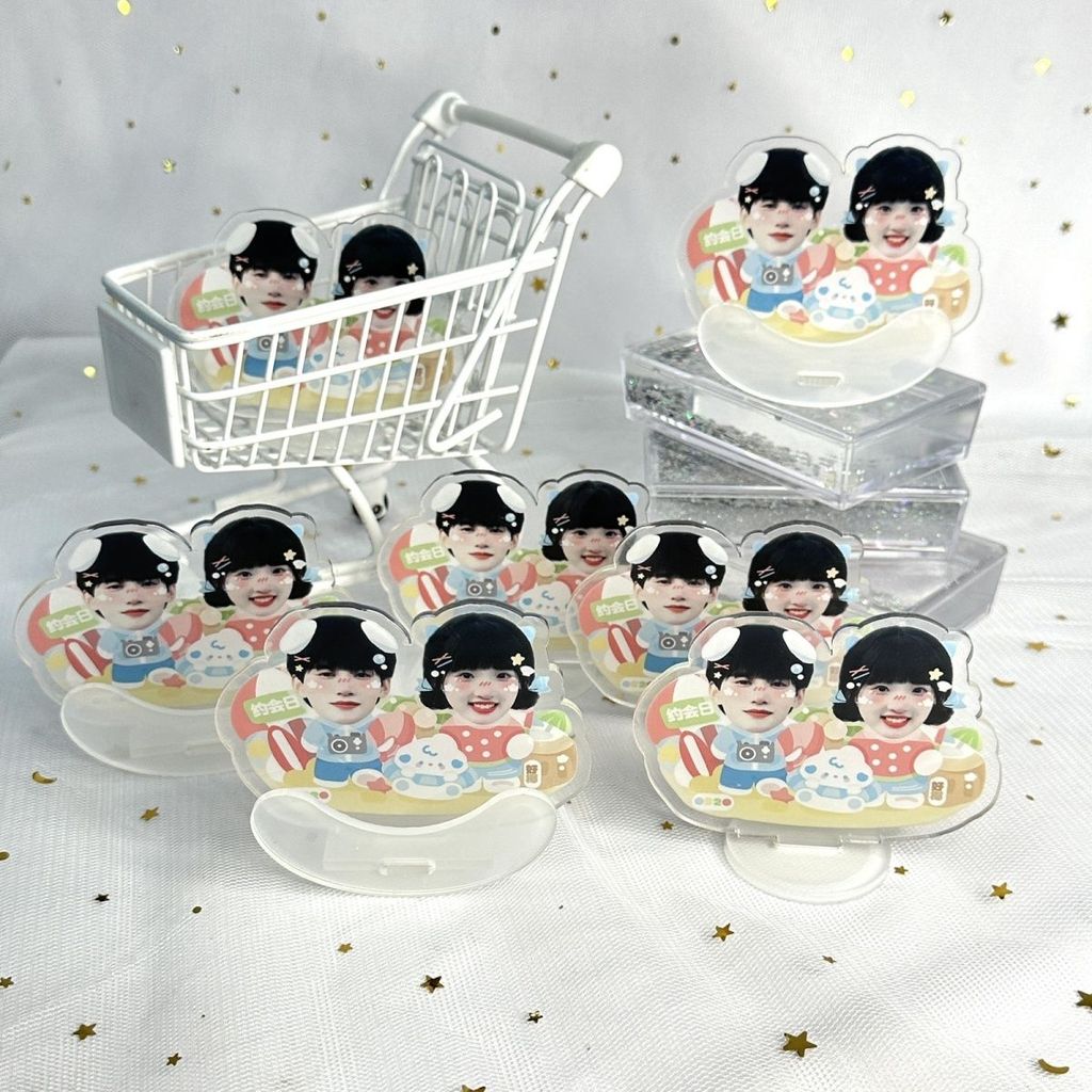 . 边 天然 Yi手 亚克力牌挂件.Zhou Yuiran และ Zhang Miaoyi แต่งงานและทาสีมือ Yak20260129