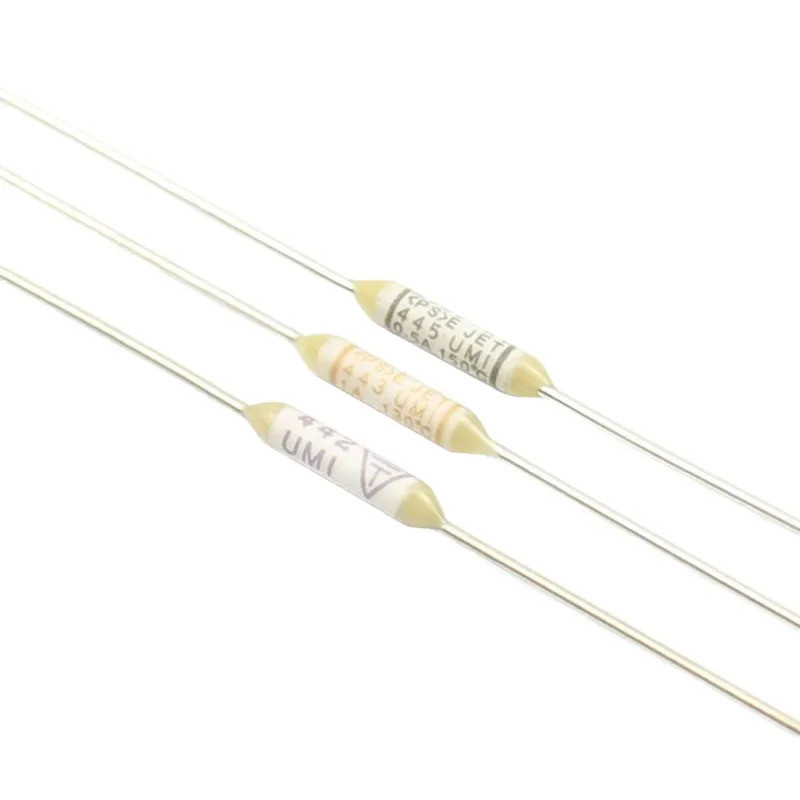 5pcs ความร้อนฟิวส์ TF 115 130 150 องศา 442 443 445 ประเภท Axial Lead Links 115C 130C 150C 0.5A 1A 25