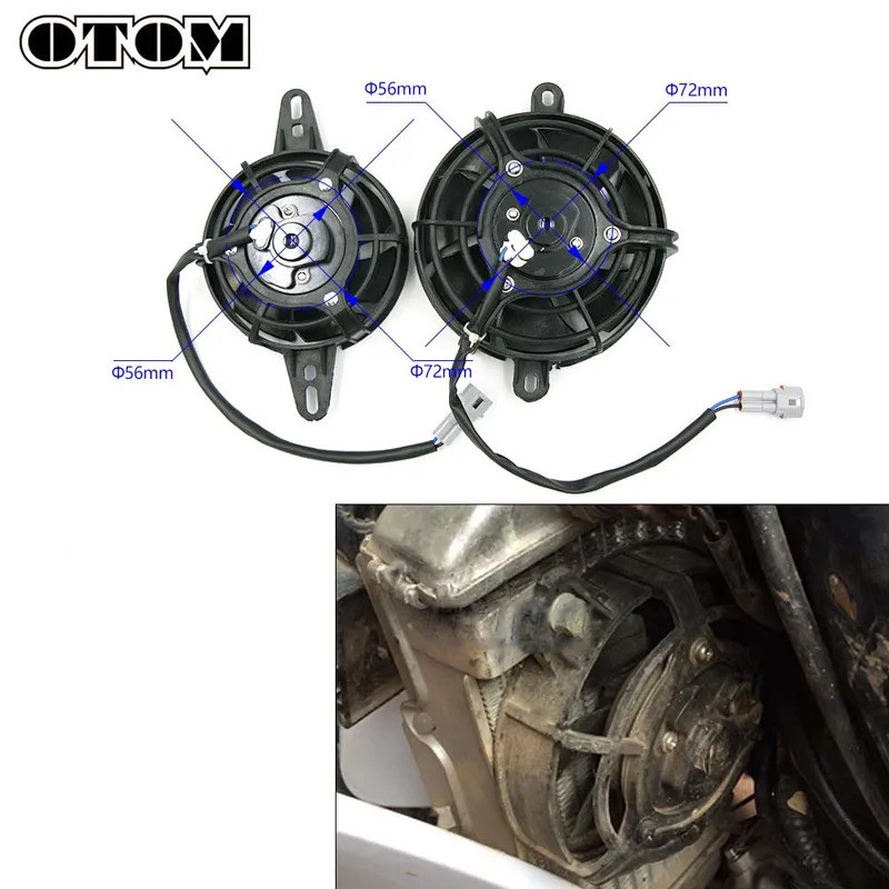 OT  รถจักรยานยนต์พัดลมหม้อน้ำถังน้ำพัดลมน้ำมันเครื่องยนต์สำหรับ HONDA KTM KAWASAKI SUZUKI YAMAHA Uni