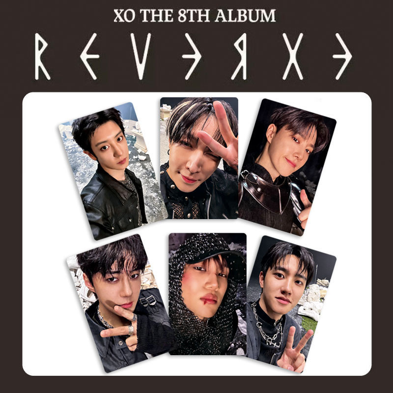 อัลบั้ม EXO REVERXE 4-9 ชิ้น การ์ดโลโม่ Oh Se Hun Chanyeol LAY UPSIDE DOWN KAI Wait On Me Solo Photo