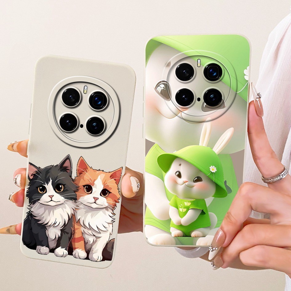 ฝาครอบป้องกันกล้องสําหรับ Honor Magic 7 Pro PTP-N49 PTP-AN10/Magic 7 5Gปลอกน่ารักการ์ตูนกระต่ายแมวซิ