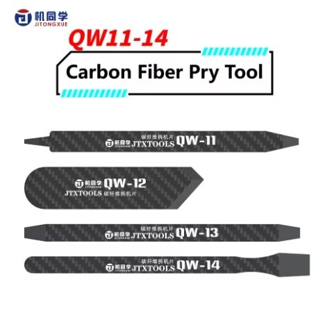 เครื่องมือเปิดฝา JTX QW11-14 ทำจากคาร์บอนไฟเบอร์ ทนความร้อนสูง สำหรับถอดประกอบหน้าจอ LCD เพื่อซ่อมโทรศัพท์
