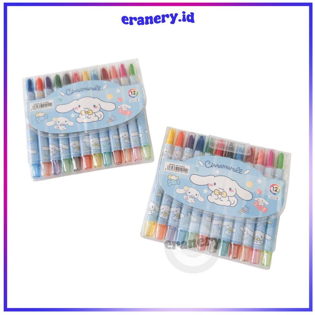 12 สี ROTATING CRAYON / CINNAMOROL ROTATING CRAYON / 12 สี CHILDRENS CRAYON