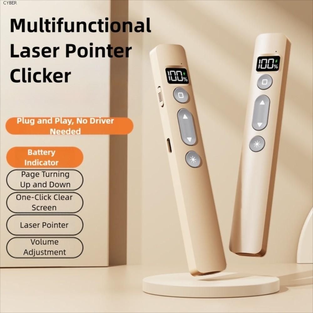 CYBER Laser Pointer Clicker, 2.4GHz Meeting Wireless Flip Pen Clicker, การนําเสนอระยะไกลอินฟราเรดรีโ