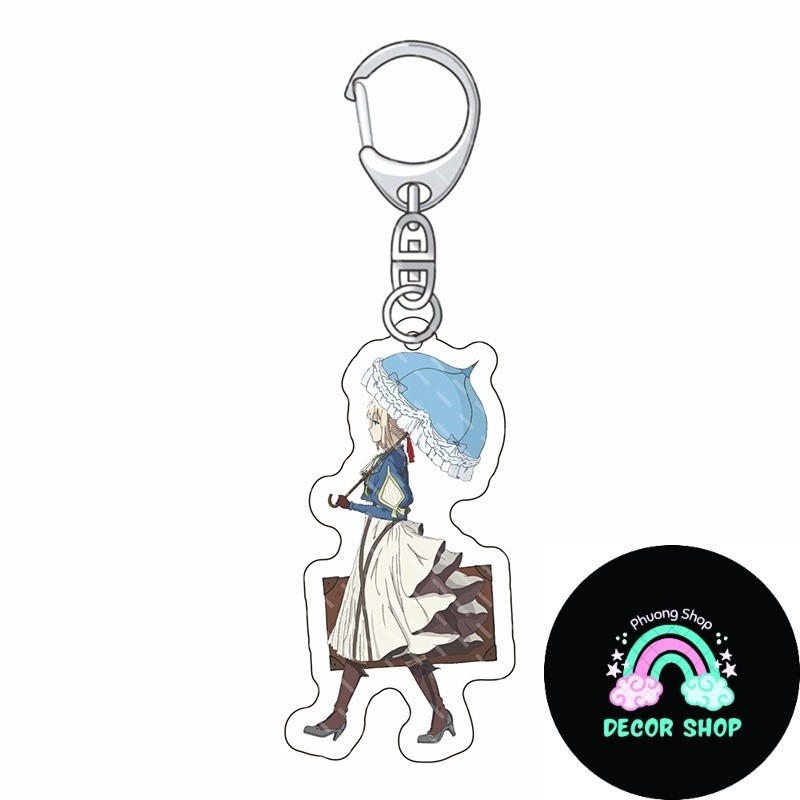 พวงกุญแจตัวละครอนิเมะอะคริลิค Violet Evergarden - TRI DECOR SHOP