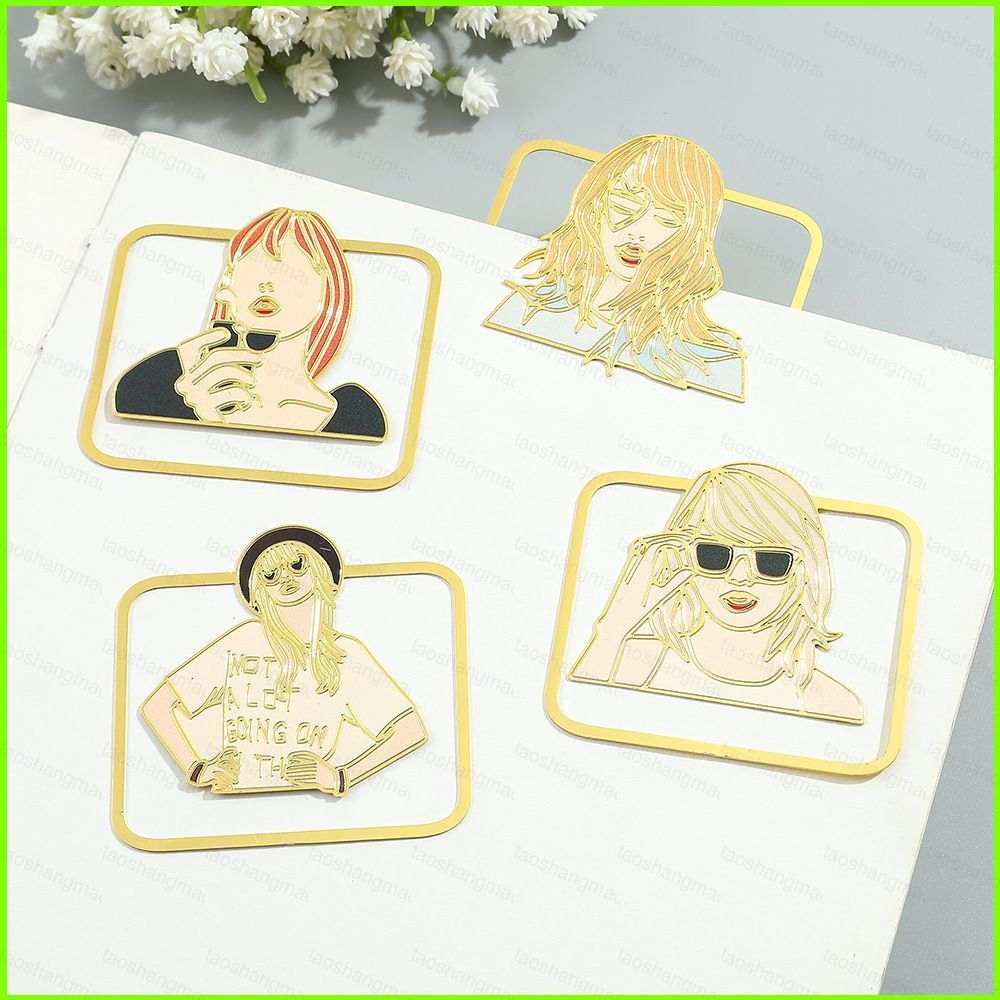 YT4 Taylor Swift Metal Skeleton Bookmark ของขวัญสําหรับเด็กผู้หญิงของที่ระลึกคอลเลกชัน