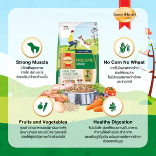 SmartHeart Gold Holistic - สมาร์ทฮาร์ทโกลด์ โฮลิสติก อาหารเม็ดสำหรับสุนัขทุกสายพันธุ์ ขนาด 1.5kg
