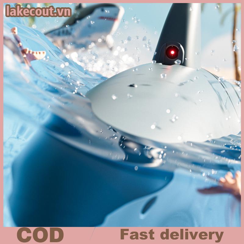 Lat 2.4G รีโมทคอนโทรล Shark ของเล่น 4K HD กล้องสมาร์ท Rc Shark Whale ของเล่นน้ํารีโมทคอนโทรลเรือเรือ