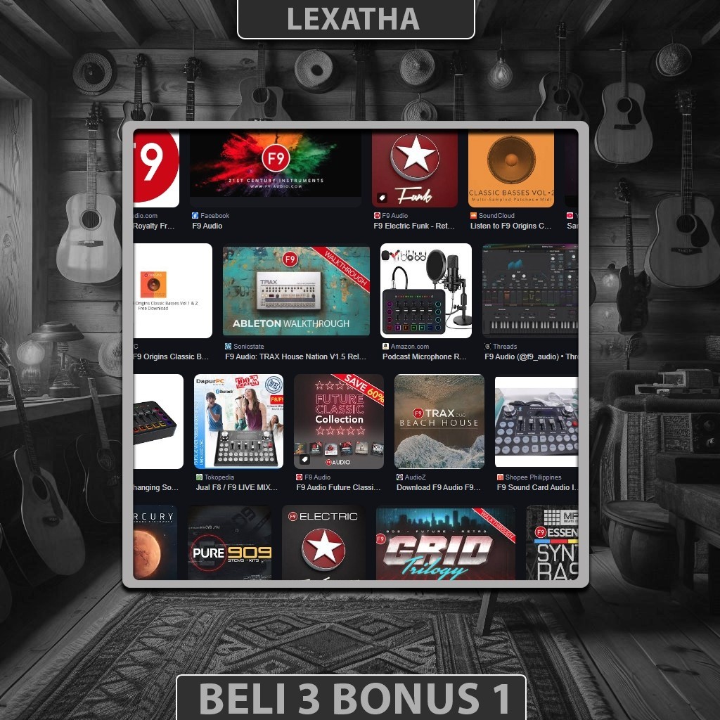 F9 Audio TERLENGKAP - F9 KICKI - F9 Origins Classic Basses Vol 1 & 2 - 60 Old School Planes - 
 ไทย