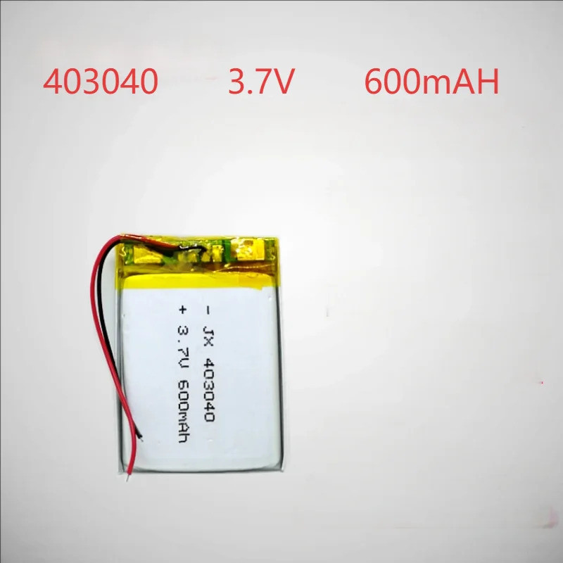 2-5ชิ้น/ล็อต 403040 3.7V 600mAH Polymer แบตเตอรี่ลิเธียมสําหรับเครื่องบันทึกการขับขี่ MP3 บลูทูธการ์